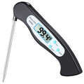 High Quality Foldable Food Thermometer Probe Digital BBQ Meat Kitchen Thermometer  Instant Read Meat Thermometer With 4.6” Folding Probe Backlight & Calibration Function For Cooking Food Candy BBQ Grill Liquids Beef Liquid Water Oil Temperature Gauge Stevvex
