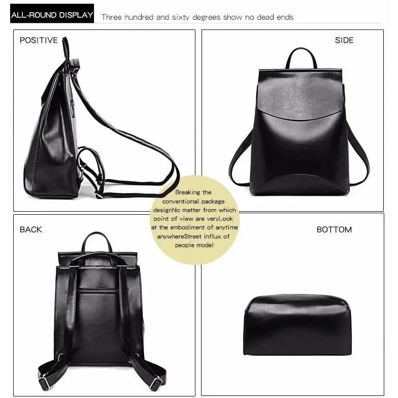 High Quality Leather Backpacks For Fashionable Women And Teenage Girls Large Capacity Shoulder Bagpack Stevvex