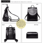 High Quality Leather Backpacks For Fashionable Women And Teenage Girls Large Capacity Shoulder Bagpack Stevvex