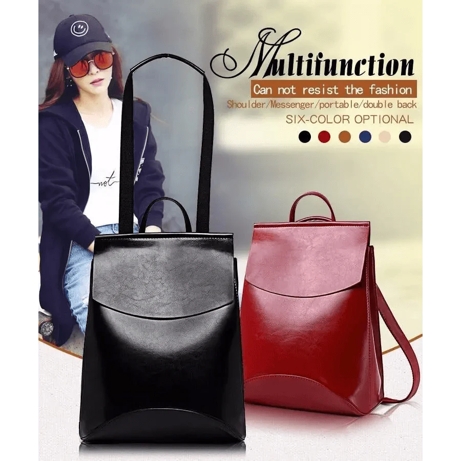High Quality Leather Backpacks For Fashionable Women And Teenage Girls Large Capacity Shoulder Bagpack Stevvex