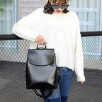 High Quality Leather Backpacks For Fashionable Women And Teenage Girls Large Capacity Shoulder Bagpack Stevvex