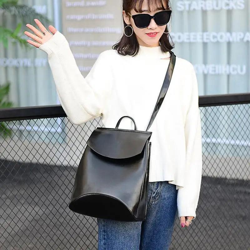 High Quality Leather Backpacks For Fashionable Women And Teenage Girls Large Capacity Shoulder Bagpack Stevvex