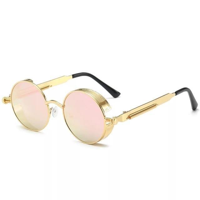 High Quality Metal Circle Frame Luxury & Designer High Quality Sunglasses For Men and Women New Retro Style Round Shape Metal Frame Sunglasses UV400 Stevvex