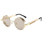 High Quality Metal Circle Frame Luxury & Designer High Quality Sunglasses For Men and Women New Retro Style Round Shape Metal Frame Sunglasses UV400 Stevvex