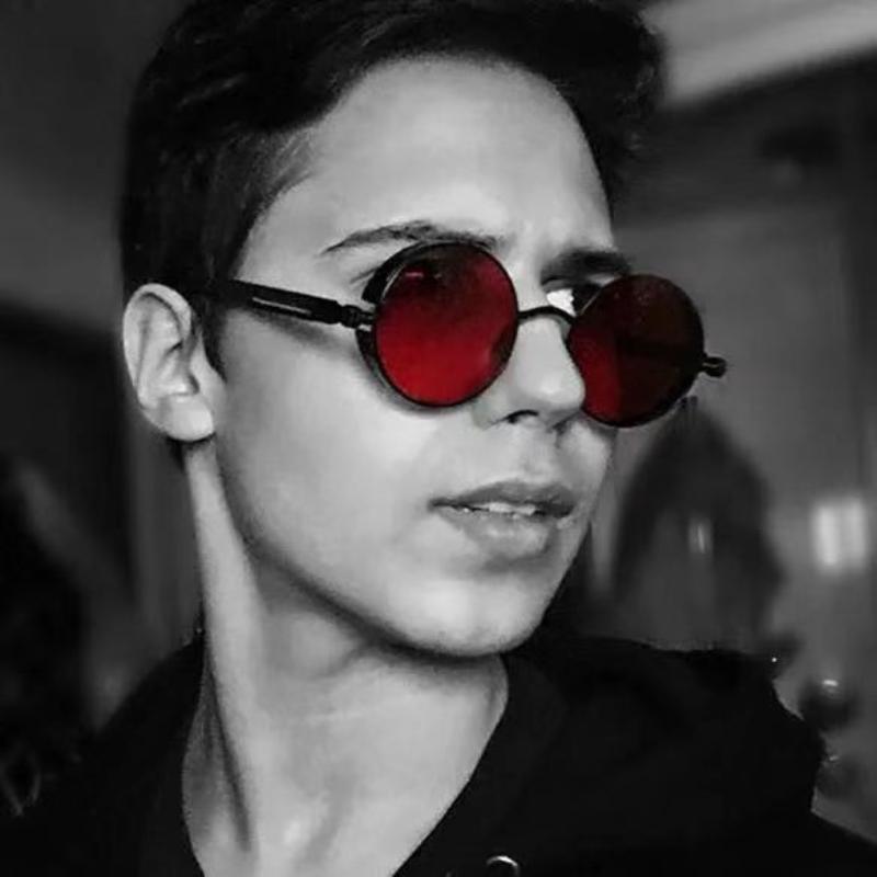 High Quality Metal Circle Frame Luxury & Designer High Quality Sunglasses For Men and Women New Retro Style Round Shape Metal Frame Sunglasses UV400 Stevvex