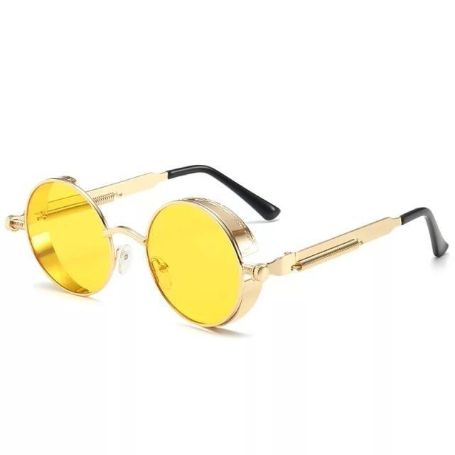 High Quality Metal Circle Frame Luxury & Designer High Quality Sunglasses For Men and Women New Retro Style Round Shape Metal Frame Sunglasses UV400 Stevvex