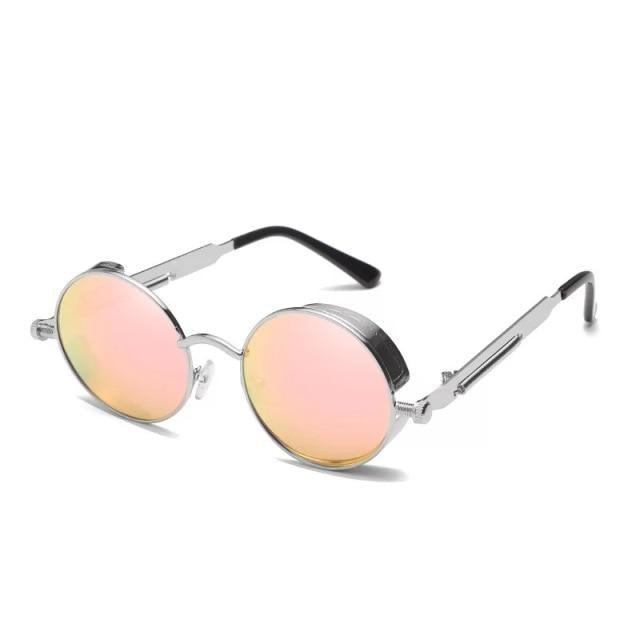 High Quality Metal Circle Frame Luxury & Designer High Quality Sunglasses For Men and Women New Retro Style Round Shape Metal Frame Sunglasses UV400 Stevvex