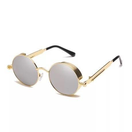 High Quality Metal Circle Frame Luxury & Designer High Quality Sunglasses For Men and Women New Retro Style Round Shape Metal Frame Sunglasses UV400 Stevvex