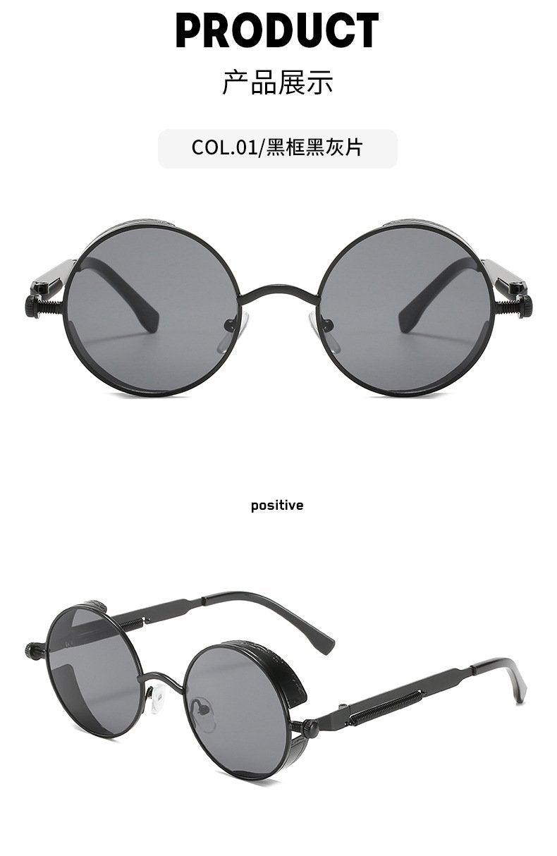 High Quality Metal Circle Frame Luxury & Designer High Quality Sunglasses For Men and Women New Retro Style Round Shape Metal Frame Sunglasses UV400 Stevvex