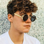 High Quality Metal Circle Frame Luxury & Designer High Quality Sunglasses For Men and Women New Retro Style Round Shape Metal Frame Sunglasses UV400 Stevvex