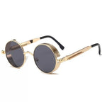 High Quality Metal Circle Frame Luxury & Designer High Quality Sunglasses For Men and Women New Retro Style Round Shape Metal Frame Sunglasses UV400 Stevvex