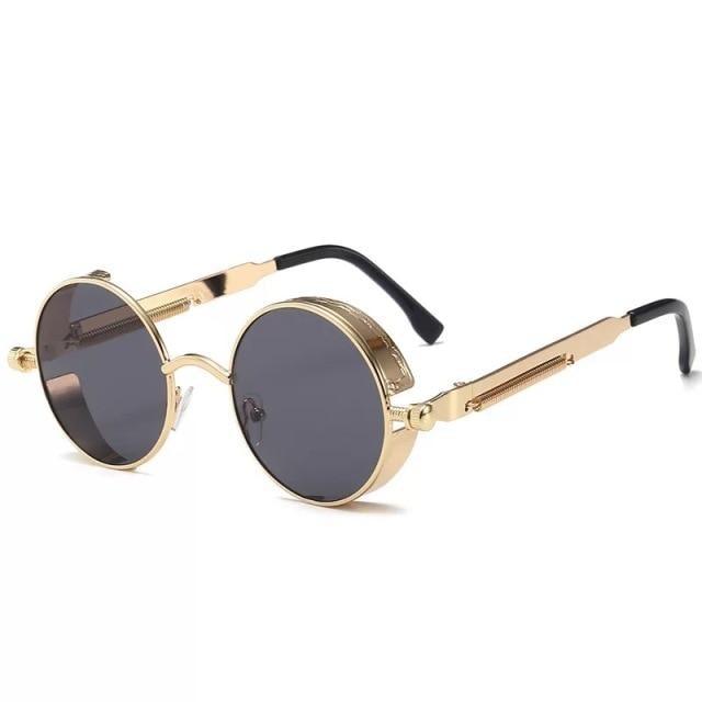 High Quality Metal Circle Frame Luxury & Designer High Quality Sunglasses For Men and Women New Retro Style Round Shape Metal Frame Sunglasses UV400 Stevvex