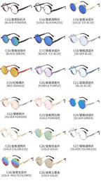 High Quality Metal Circle Frame Luxury & Designer High Quality Sunglasses For Men and Women New Retro Style Round Shape Metal Frame Sunglasses UV400 Stevvex