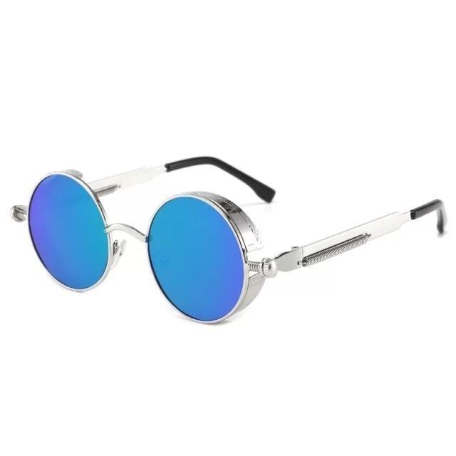 High Quality Metal Circle Frame Luxury & Designer High Quality Sunglasses For Men and Women New Retro Style Round Shape Metal Frame Sunglasses UV400 Stevvex