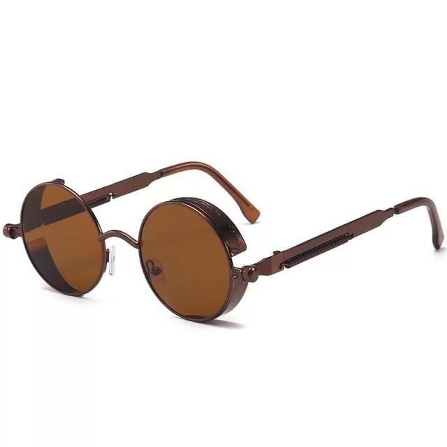 High Quality Metal Circle Frame Luxury & Designer High Quality Sunglasses For Men and Women New Retro Style Round Shape Metal Frame Sunglasses UV400 Stevvex