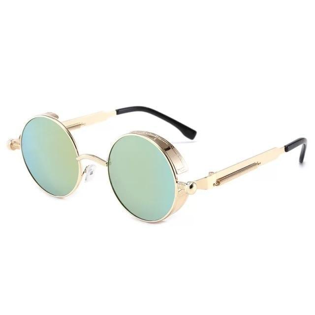 High Quality Metal Circle Frame Luxury & Designer High Quality Sunglasses For Men and Women New Retro Style Round Shape Metal Frame Sunglasses UV400 Stevvex