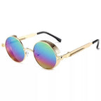 High Quality Metal Circle Frame Luxury & Designer High Quality Sunglasses For Men and Women New Retro Style Round Shape Metal Frame Sunglasses UV400 Stevvex