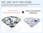Moissanite Stud Earrings 0.5-1.0CT Multi 925 Sterling Silver 18K Plated Gift BandsCo Straps