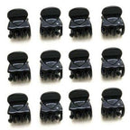 High Quality Newest 12 Pcs Black Plastic Mini Hairpin Claws Hair Clip Clamp for Ladies Hairgrip Barrettes Headwear Gorgeous Hair Accessories For Women