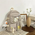 High Quality Nylon Large Capacity Waterproof Backpack For Female And Girls - Trendy College/Schoolbag Stevvex