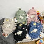 High Quality Nylon Large Capacity Waterproof Backpack For Female And Girls - Trendy College/Schoolbag Stevvex