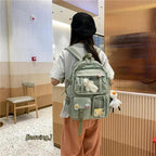 High Quality Nylon Large Capacity Waterproof Backpack For Female And Girls - Trendy College/Schoolbag Stevvex