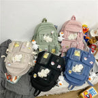 High Quality Nylon Large Capacity Waterproof Backpack For Female And Girls - Trendy College/Schoolbag Stevvex