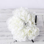High Quality Peony Artificial Silk Flowers Bunches For Bridal Bouquet Wedding Living Room Table Home Garden Decoration Artificial Peony Silk Flowers Bouquet for Wedding Home Garden Decoration Stevvex