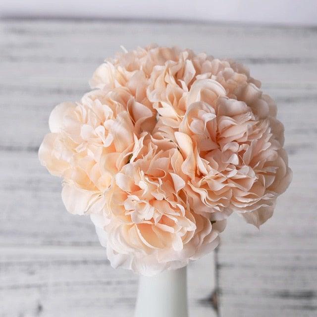 High Quality Peony Artificial Silk Flowers Bunches For Bridal Bouquet Wedding Living Room Table Home Garden Decoration Artificial Peony Silk Flowers Bouquet for Wedding Home Garden Decoration Stevvex