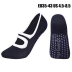 High Quality Pilates Socks Anti-Slip Breathable Backless Yoga Socks Ankle Ballet Dance Sports Socks for Women Fitness Stevvex