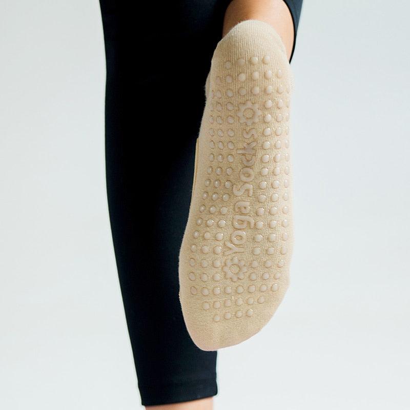 High Quality Pilates Socks Anti-Slip Breathable Backless Yoga Socks Ankle Ballet Dance Sports Socks for Women Fitness Stevvex