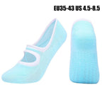 High Quality Pilates Socks Anti-Slip Breathable Backless Yoga Socks Ankle Ballet Dance Sports Socks for Women Fitness Stevvex