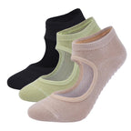 High Quality Pilates Socks Anti-Slip Breathable Backless Yoga Socks Ankle Ballet Dance Sports Socks for Women Fitness Stevvex
