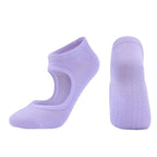 High Quality Pilates Socks Anti-Slip Breathable Backless Yoga Socks Ankle Ballet Dance Sports Socks for Women Fitness Stevvex