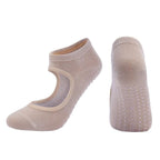 High Quality Pilates Socks Anti-Slip Breathable Backless Yoga Socks Ankle Ballet Dance Sports Socks for Women Fitness Stevvex