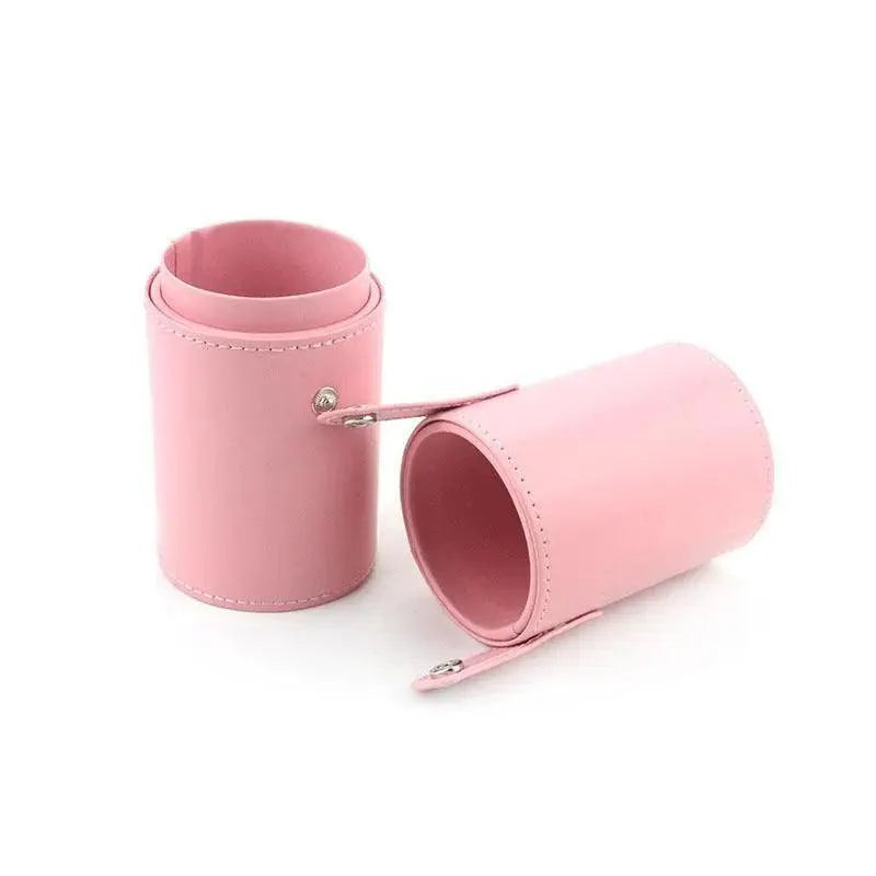 High Quality PU Leather Makeup Storage Holder Cosmetic Cup Case Box for Makeup Brush Pen Stevvex