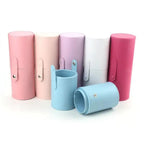 High Quality PU Leather Makeup Storage Holder Cosmetic Cup Case Box for Makeup Brush Pen Stevvex
