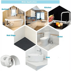 High Quality PVC Waterproof Wall Sticker Self Adhesive Sink Stove Crack Strip Kitchen Bathroom Bathtub Corner Sealant Tape Waterproof Stevvex