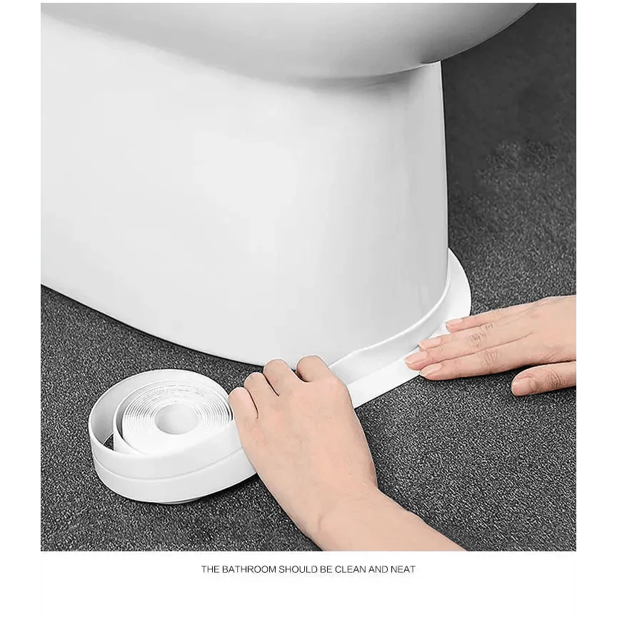 High Quality PVC Waterproof Wall Sticker Self Adhesive Sink Stove Crack Strip Kitchen Bathroom Bathtub Corner Sealant Tape Waterproof Stevvex