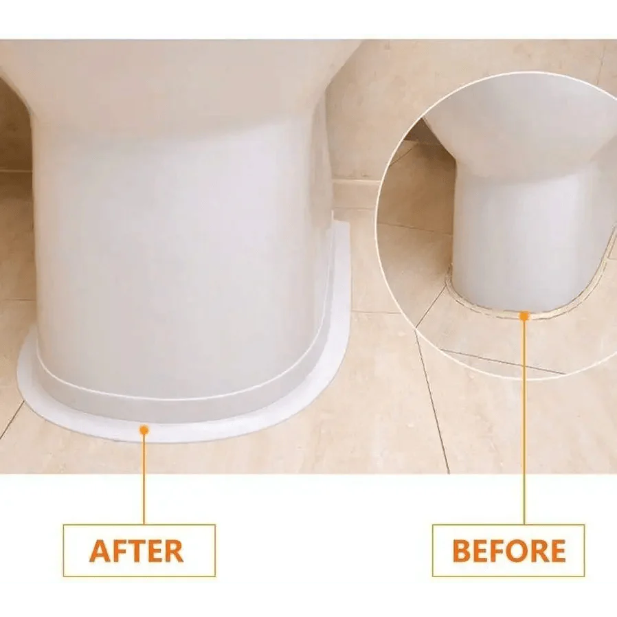 High Quality PVC Waterproof Wall Sticker Self Adhesive Sink Stove Crack Strip Kitchen Bathroom Bathtub Corner Sealant Tape Waterproof Stevvex