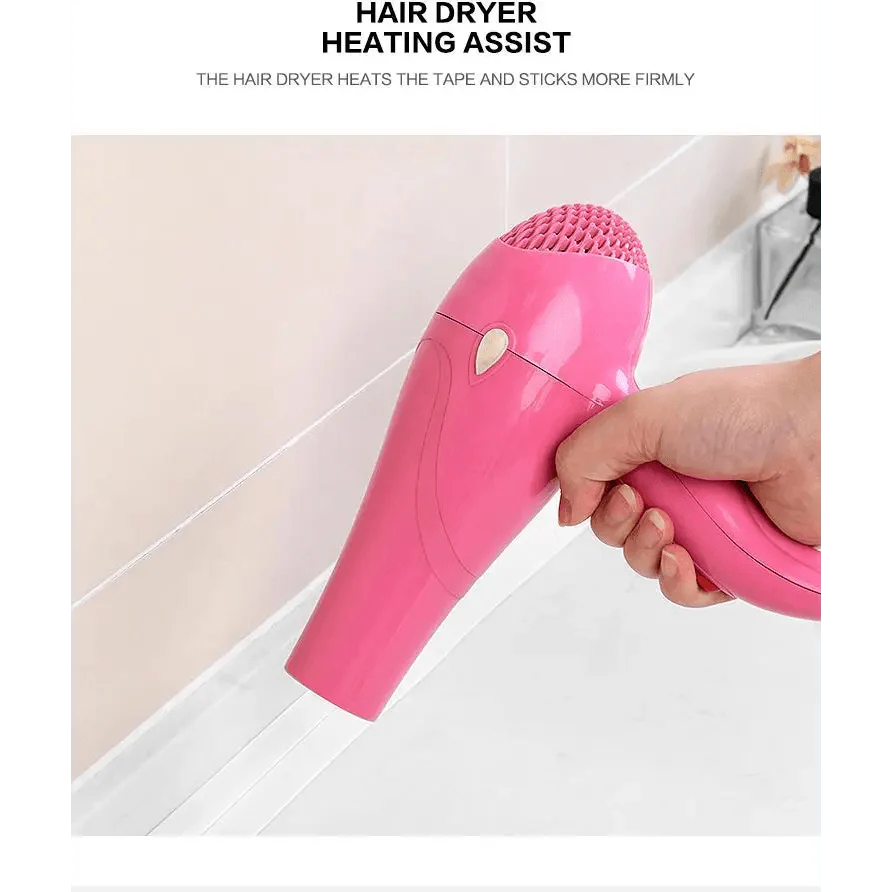 High Quality PVC Waterproof Wall Sticker Self Adhesive Sink Stove Crack Strip Kitchen Bathroom Bathtub Corner Sealant Tape Waterproof Stevvex