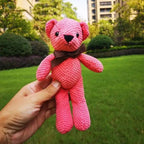 High Quality Soft 18-20CM Teddy Bear Stuffed Plush Toys Cute Dress Rabbit Pendant Dolls Gifts Birthday Wedding Party Decor Stevvex
