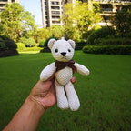 High Quality Soft 18-20CM Teddy Bear Stuffed Plush Toys Cute Dress Rabbit Pendant Dolls Gifts Birthday Wedding Party Decor Stevvex
