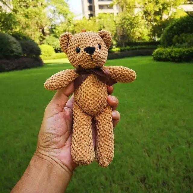High Quality Soft 18-20CM Teddy Bear Stuffed Plush Toys Cute Dress Rabbit Pendant Dolls Gifts Birthday Wedding Party Decor Stevvex