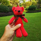 High Quality Soft 18-20CM Teddy Bear Stuffed Plush Toys Cute Dress Rabbit Pendant Dolls Gifts Birthday Wedding Party Decor Stevvex