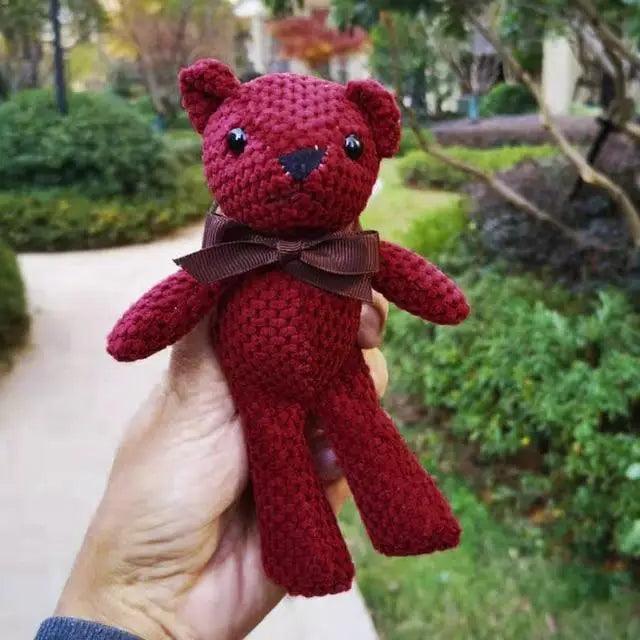 High Quality Soft 18-20CM Teddy Bear Stuffed Plush Toys Cute Dress Rabbit Pendant Dolls Gifts Birthday Wedding Party Decor Stevvex