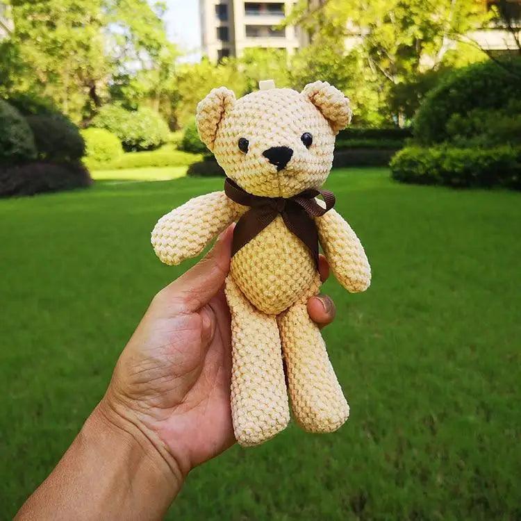 High Quality Soft 18-20CM Teddy Bear Stuffed Plush Toys Cute Dress Rabbit Pendant Dolls Gifts Birthday Wedding Party Decor Stevvex