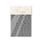 High Quality Ultra-Thin Adhesive Black And White Crescent Moon Nail Art Stickers DIY Manicure Water Transfer Nail Decals Sticker For Pretty Girl Self-Adhesive Nail Decals Designer Nail Stickers for Acrylic Decal Decoration Stevvex