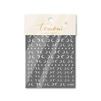 High Quality Ultra-Thin Adhesive Black And White Crescent Moon Nail Art Stickers DIY Manicure Water Transfer Nail Decals Sticker For Pretty Girl Self-Adhesive Nail Decals Designer Nail Stickers for Acrylic Decal Decoration Stevvex