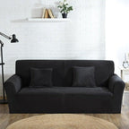 High Quality Velvet Plush Sofa Cover for Living Room Sectional Couch Cover Elastic Case Sofa Slipcover Stretch 1/2/3/4 Seater Velvet Sofa Couch Furniture Protector Soft Anti-Slip High Stretch Stevvex